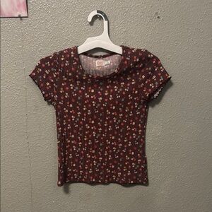 Flower print kids top